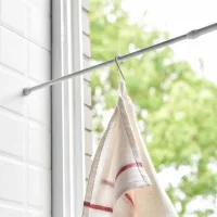 RD80150 - Barral Extensible Liso Blanco Multiuso - 80cm hasta 150cm