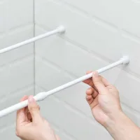 RD80150 - Barral Extensible Liso Blanco Multiuso - 80cm hasta 150cm