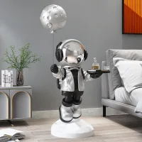 RZ5503-P - Mr. Astronauta Platinum Decorativo con Bandeja