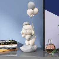 RZ5513 - Baby Perro Genki Decorativo de Resina - 47cm de Altura