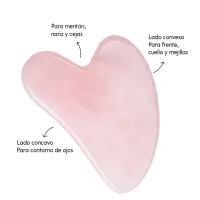 Gua sha de Cuarzo Rosa