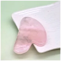 Gua sha de Cuarzo Rosa