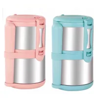 S42-6572 - Vianda de Acero Inoxidable - 2 pisos