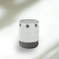 Vaso de Cerámica Oriental Grey Circle 200ml 8.5*6.5cm