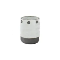 Vaso de Cerámica Oriental Grey Circle 200ml 8.5*6.5cm