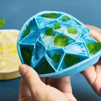 SM7299 - Molde para Hielo de Silicona con Tapa Estrella