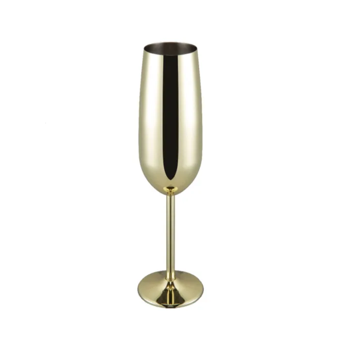 SP304280-D - Copa de Champagne de Acero Inoxidable 304SUS Dorado - 220ml