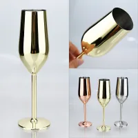 SP304280-D - Copa de Champagne de Acero Inoxidable 304SUS Dorado - 220ml