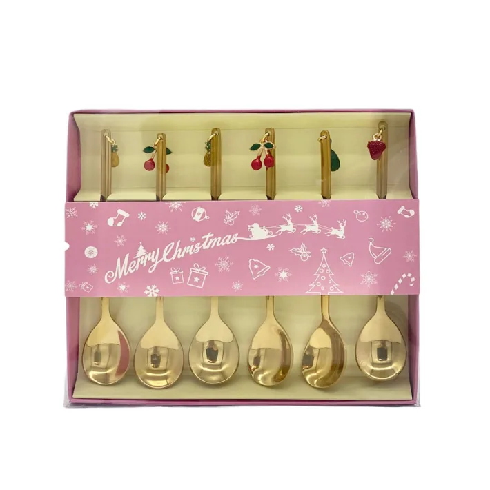 Set de Cucharitas Doradas Frutales