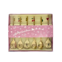 Set de Cucharitas Doradas Frutales