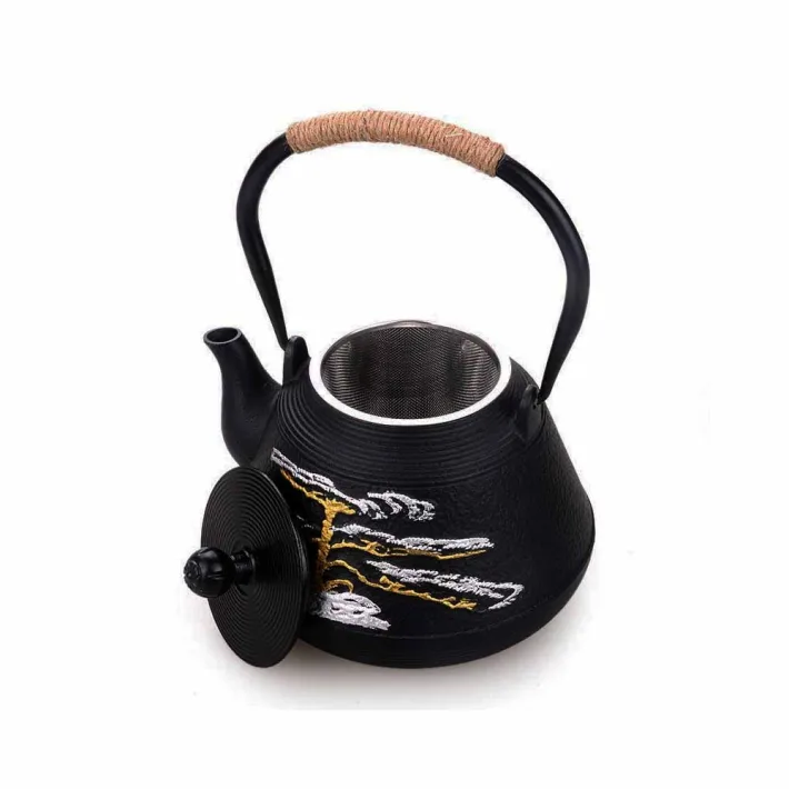 SS212-9908M - Tetera de Hierro Fundido + Infusor Diseño Bambu - 1200ml