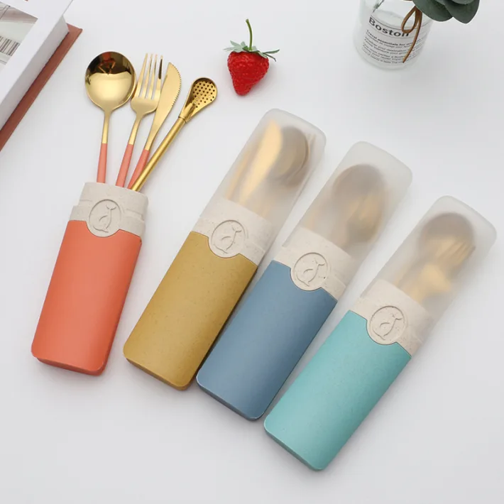 ST10181 - Set de Cubiertos Acero Inoxidable Friends - 4 pzas