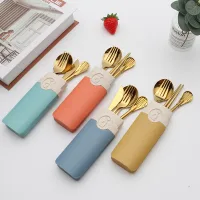 ST10181 - Set de Cubiertos Acero Inoxidable Friends - 4 pzas