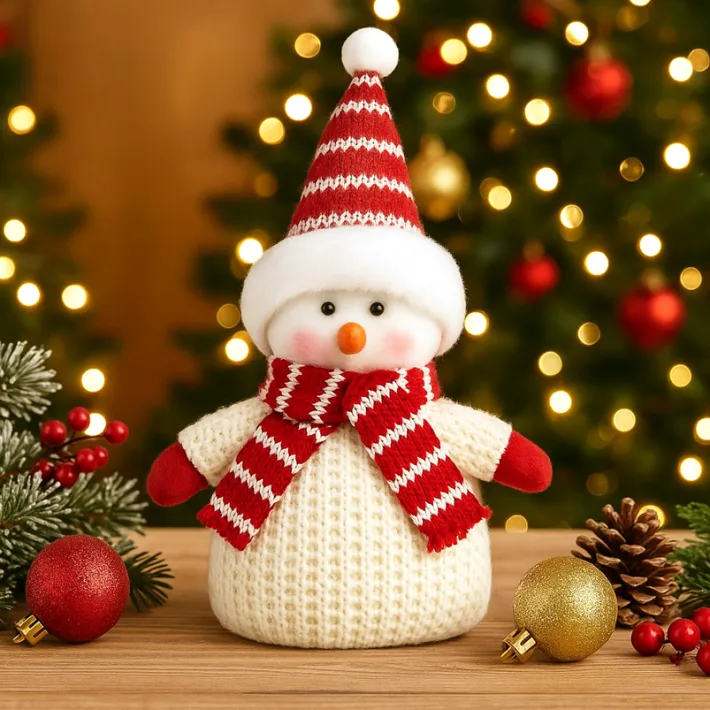 SY-3723020 - Muñeco de Nieve Navideño con Luz - 14*12*23cm
