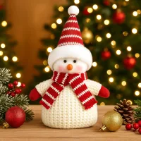 SY-3723020 - Muñeco de Nieve Navideño con Luz - 14*12*23cm