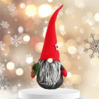 SY-3723040 - Muñeco Navideño Santa Gorro Rojo 13*10*35cm