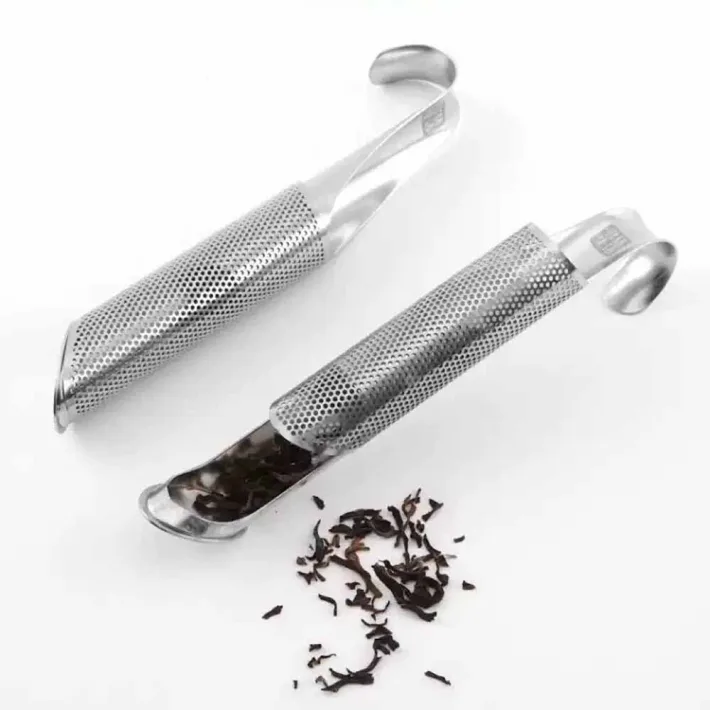 Filtro/Infusor de Té en Hebras de Acero Inox Diseño Arbolito - Dorado