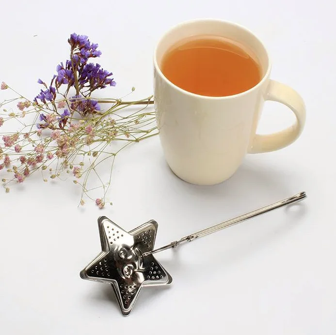 Filtro/Infusor de Té en Hebras de Acero Inox Diseño Arbolito - Dorado