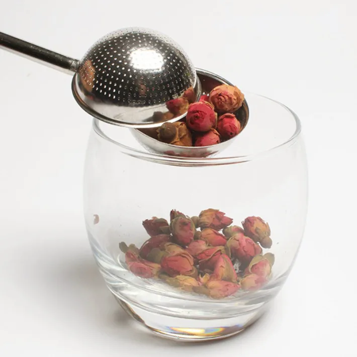 Filtro/Infusor de Té en Hebras de Acero Inox Diseño Arbolito - Dorado
