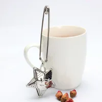 Filtro/Infusor de Té en Hebras de Acero Inox Diseño Arbolito - Dorado