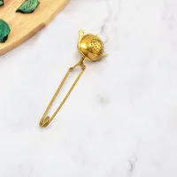 Filtro/Infusor de Té en Hebras de Acero Inox Diseño Arbolito - Dorado