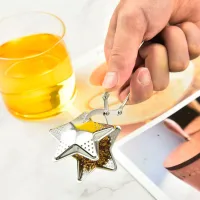 Filtro/Infusor de Té en Hebras de Acero Inox Diseño Arbolito - Dorado