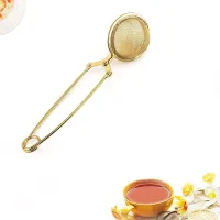 Filtro/Infusor de Té en Hebras de Acero Inox Diseño Arbolito - Dorado