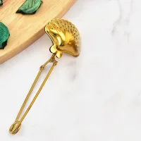 Filtro/Infusor de Té en Hebras de Acero Inox Diseño Arbolito - Dorado