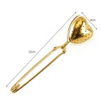 Filtro/Infusor de Té en Hebras de Acero Inox Diseño Arbolito - Dorado