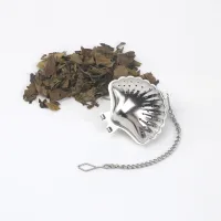 Filtro/Infusor de Té en Hebras de Acero Inox Diseño Arbolito - Dorado