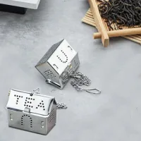 Filtro/Infusor de Té en Hebras de Acero Inox Diseño Arbolito - Dorado