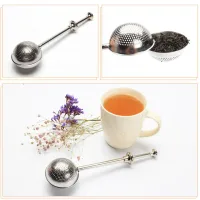 Filtro/Infusor de Té en Hebras de Acero Inox Diseño Arbolito - Dorado