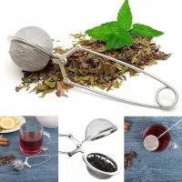 Filtro/Infusor de Té en Hebras de Acero Inox Diseño Arbolito - Dorado