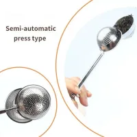 Filtro/Infusor de Té en Hebras de Acero Inox Diseño Arbolito - Dorado