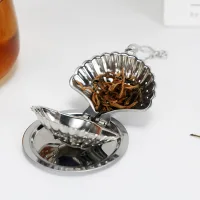 Filtro/Infusor de Té en Hebras de Acero Inox Diseño Arbolito - Dorado