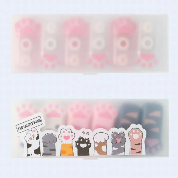 TG-B694K6 - Set de 6 Mini Correctores en Cinta Cat Paws 6m