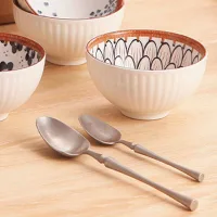 TWW001-45-B - Bowl Medium de Cerámica Vintage Flor de Otoño