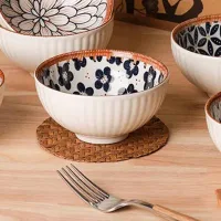 TWW001-45-C - Bowl Medium de Cerámica Vintage Flor de Cerezo