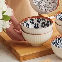 TWW001-45-C - Bowl Medium de Cerámica Vintage Flor de Cerezo