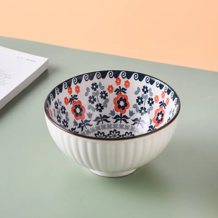 TWW001-45-H - Bowl Medium de Cerámica Vintage Flor de Jardin - 11.5*6cm