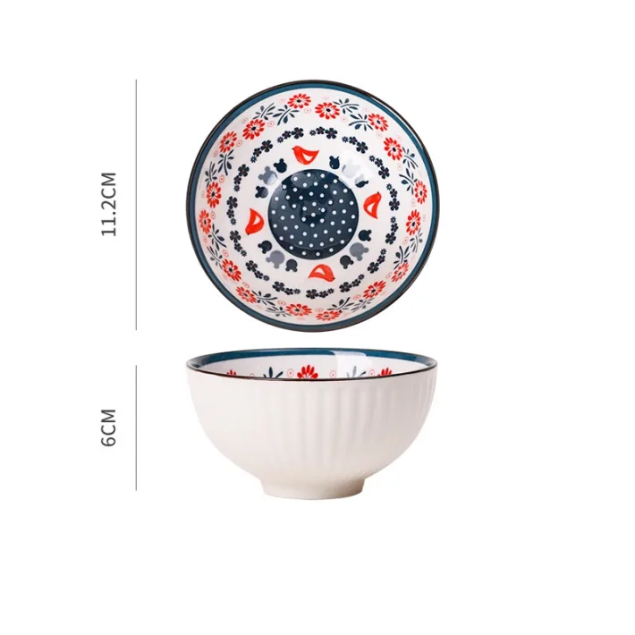 TWW001-45-I - Bowl Medium de Cerámica Vintage Flor Fragante - 11.5*6cm