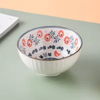 TWW001-45-I - Bowl Medium de Cerámica Vintage Flor Fragante - 11.5*6cm
