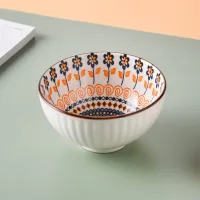 TWW001-45-K - Bowl Medium de Cerámica Vintage Flor de Uncaria - 11.5*6 cm
