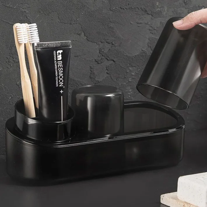 Organizador Multiuso + 2 Vasos Línea Onix