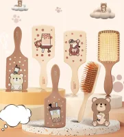 UV3887 - Cepillo Cuadrado para Cabello Milk Tea Bear 24*8cm