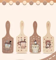 UV3887 - Cepillo Cuadrado para Cabello Milk Tea Bear 24*8cm