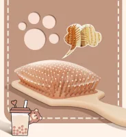 UV3887 - Cepillo Cuadrado para Cabello Milk Tea Bear 24*8cm
