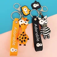 Llavero Adorable Diseño Giraffe&Zebra