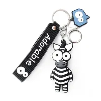 Llavero Adorable Diseño Giraffe&Zebra
