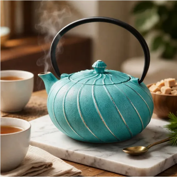 Z-233252C - Terera de Hierro Fundido + Infusor Diseño Java Turquesa - 1200ml